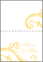 Beale Letterpress Thank You Card Fold Design Small