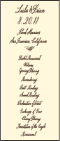 Belle Calligraphy Letterpress Program Tea Design Small