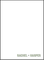 Bleecker Modern Letterpress Thank You Card Flat Design Small