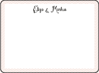Boardwalk Letterpress Thank You Card Flat Design Small
