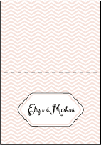 Boardwalk Letterpress Thank You Card Fold Design Small