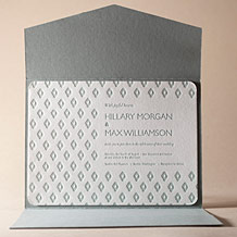 'Boho Letterpress Invitation Design Small'
