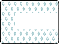 Boho Letterpress Placecard Flat Design Small
