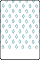 Boho Letterpress Placecard Fold Design Small