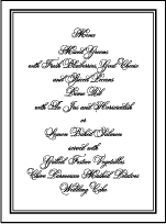Bordure Letterpress Menu Design Small