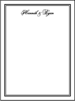 Bordure Letterpress Thank You Card Flat Design Small