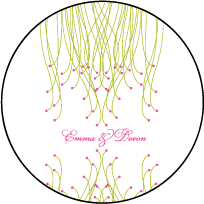 Botanique Letterpress Coaster Design Small