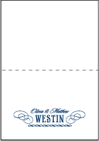 Bradford Letterpress Thank You Card Fold Design Small