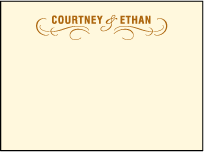 Branch Letterpress Thank You Card Flat Design Small
