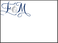 Bristol Calligraphy Letterpress Favor Card Design Small