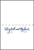 Bristol Calligraphy Letterpress Placecard Fold Design Small