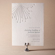 'Buttonpom Letterpress Invitation Design Small'