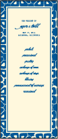 Byzantine Letterpress Program Tea Design Small