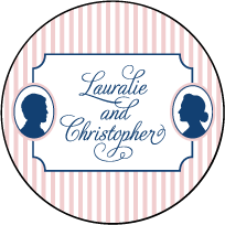 Cameo Letterpress Coaster Design Small
