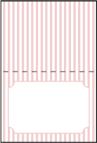 Cameo Letterpress Placecard Fold Design Small