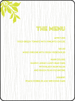 Canopy Letterpress Menu Design Small