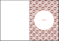 Caprilla Letterpress Thank You Card Fold Design Small