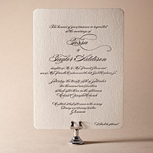 'Carlyle Letterpress Invitation Design Small'