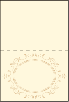 Cartoccio Letterpress Placecard Fold Design Small