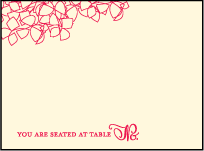 Cascade Letterpress Favor Card Design Small