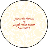 Cecilia Letterpress Coaster Design Small