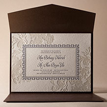'Cecily Letterpress Invitation Design Small'