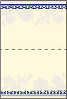 Cecily Letterpress Placecard Fold Design Small