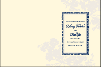 Cecily Letterpress Program Design Small