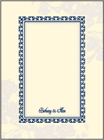 Cecily Letterpress Thank You Card Flat Design Small
