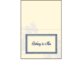 Cecily Letterpress Thank You Card Fold Design Small
