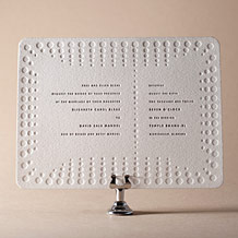 'Champagne Letterpress Invitation Design Small'