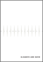 Champagne Letterpress Thank You Card Fold Design Small
