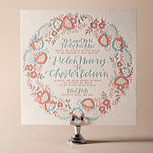 'Chapin Letterpress Invitation Design Small'