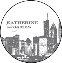 Charmed Chicago Letterpress Coaster Design Small