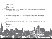 Charmed Chicago Letterpress Menu Design Small