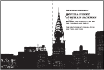 Charmed New York Letterpress Program Design Small