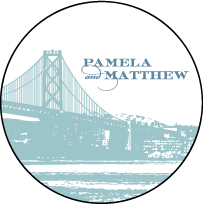 Charmed San Francisco Letterpress Coaster Design Small