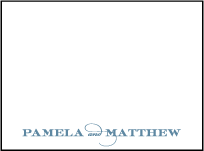 Charmed San Francisco Letterpress Favor Card Design Small