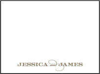 Charmed Washington DC Letterpress Favor Card Design Small