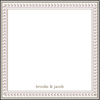 Chelsea Letterpress Thank You Card Flat Design Small