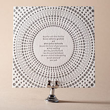 'Circolo 1 Letterpress Invitation Design Small'