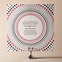 'Circolo 2 Letterpress Invitation Design Small'