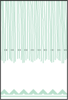 Classic Chevron Letterpress Placecard Fold Design Small