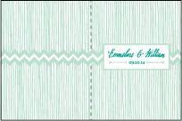 Classic Chevron Letterpress Program Design Small