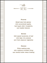 Collection Letterpress Menu Design Small