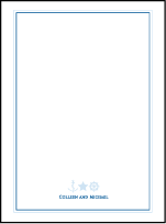 Commodore Letterpress Thank You Card Flat Design Small