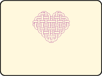 Connected Letterpress Placecard Flat Design Small