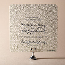 'Connemara Letterpress Invitation Design Small'
