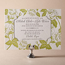 'Cotillion Letterpress Invitation Design Small'
