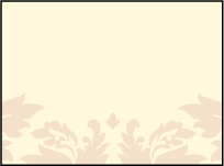 Damask Letterpress Favor Card Design Small